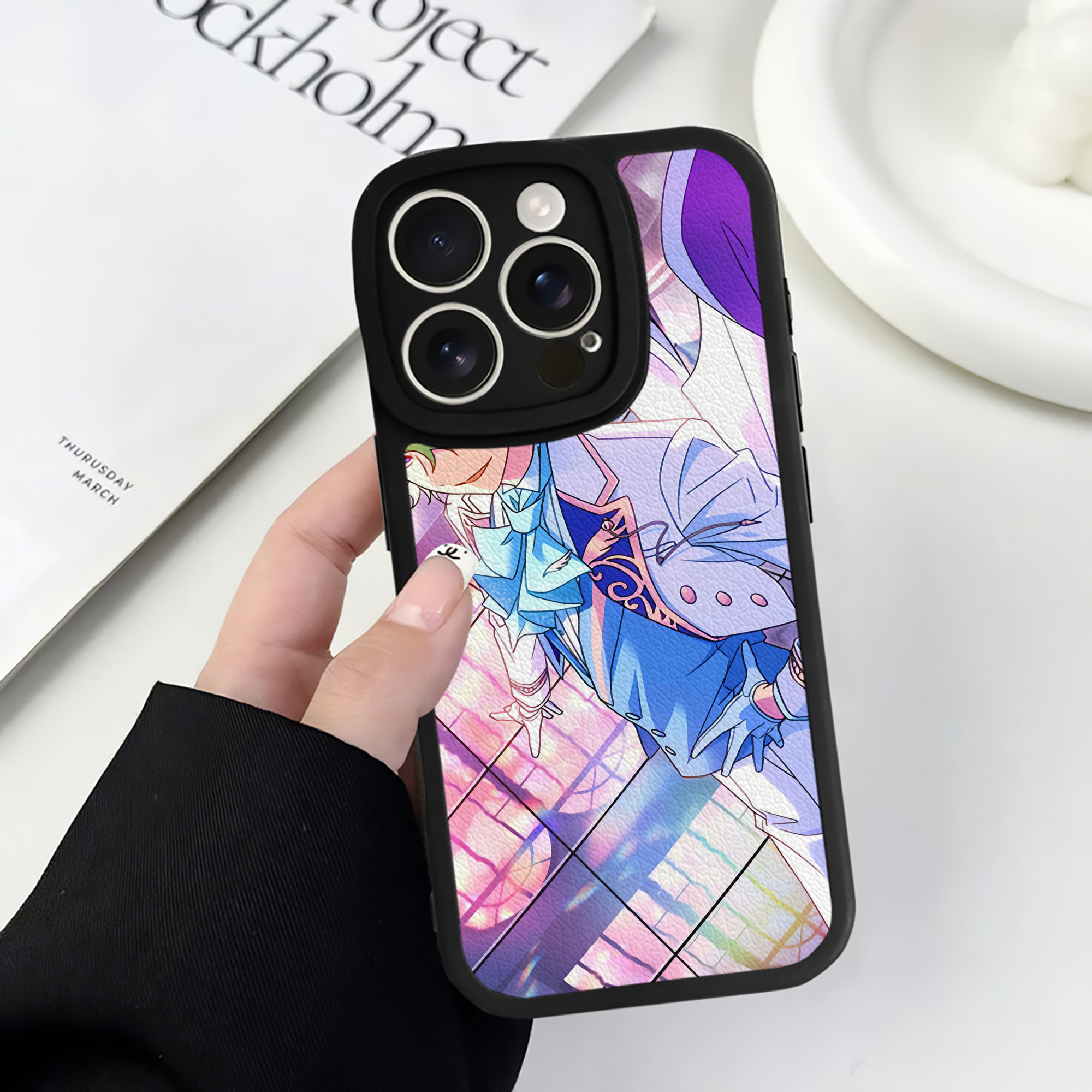 （画像用） あんさんぶるスターズ! Ensemble Stars 【iPhone 16シリーズ対応】シリコンスマホケース（レザー調） 材質：シリコン